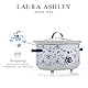 Laura Ashley 6,5 Liter Schongarer mit China Rose Print von VQ - Slowcooker für 8 bis 10 Personen, Energieeffizient, mit 3 Heizstufen und Einem gehärteten Glasdeckel zur Einfachen Überwachung