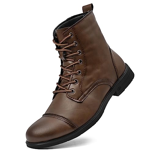Chukka Boots Casual Fashion Oxford Dress Boots Leather Lace Up Desert Ankle Boots Classic For Men Lightweight Anti Slip3