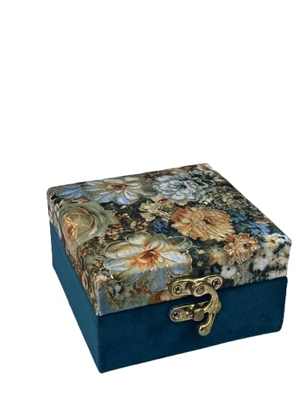 Bhavya Optic® Velvet Wood Watch Box Jewelry Box Ornaments Storage Box Floral Design Velvet Box for Rings and charms (Green) (B0CG9V8K3J) Amazon Price History, Amazon Price Tracker