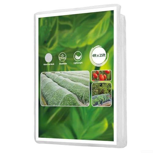 Marchfunny Red para plantas de jardín con cubierta de malla fina para protección contra insectos en verduras, frutas y flores, lo que permite un flujo óptimo de luz y aire (3 m x 6 m)
