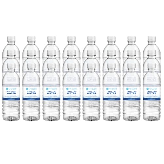斯纳格尔蒸馏水 24瓶装 | 纯净安全 | 超级过滤 | 无BPA | 日常便捷使用 | 美国制造