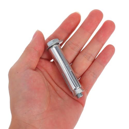 ULTECHNOVO 10 Stück Bodenverriegelungsbolzen, Ankerschrauben, Sicherheitsbolzen für Parkplatz, Ausdehnungswände, Wohnzubehör, Stahl, Carbon, Silber