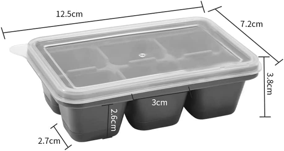 Household Refrigerator Silicone Ice Mini Storage Box (B) (B)