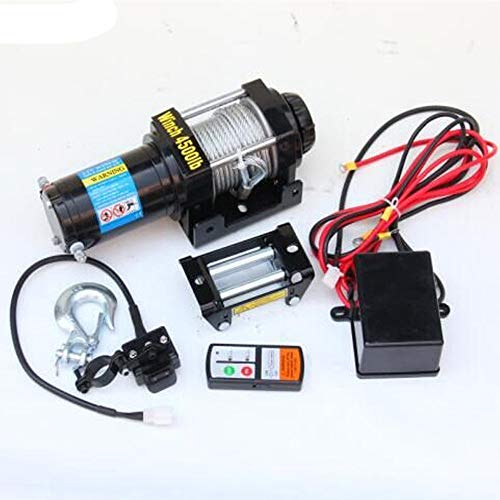 lxxiulirzeu Accesorios cabestrante 12V 4500LB ATV UTV 4WD Torno eléctrico con Control...