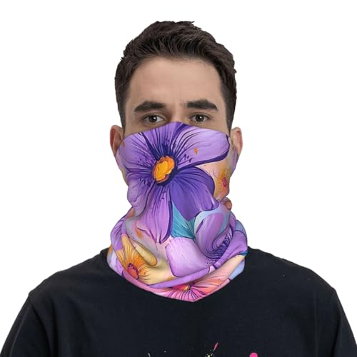 Neck Gaiter Mask,Bandana Colorful Butterfly Print Face Cover Mask Sun Uv Protection,Neck Warmer Balaclava,Tube Face Scarf2