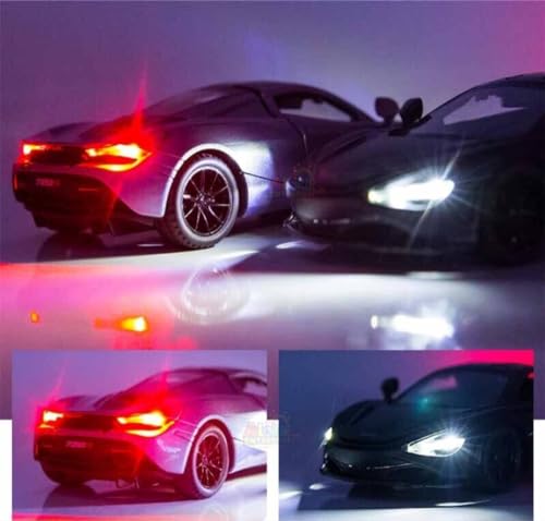 Image of Alokik Enterprise Diecast Model Car 1:32 For Mclaren 720S Sound And Light Pull Back Model Cars Alloy Model Display Adult Collection?Color As Per Stock?