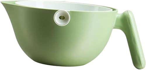 SWOOMEY Cesta escurridor de doble capa Cesta de lavandería Cestas de lavandería Colador de frutas Cesta de lavado de cocina Contenedor de verduras disponible en Yaxa Venezuela