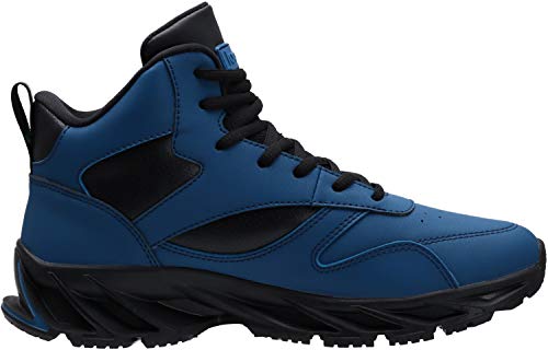 Joomra Men's High Top Shoes Blue For Walking Jogging Gym Fitness Travel Lace Up High Mid Ankle Cushion Trainer Athletic Tennis Sneakers Size 11 #TOP2