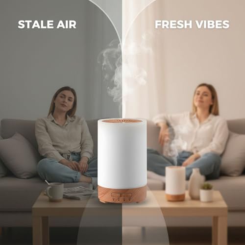 Diffuseur d'huiles essentielles grain de bois 150ml USB - 8
