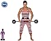 Atosa-54164 Disfraz Hombre Forzudo, Multicolor, M-L (54164)