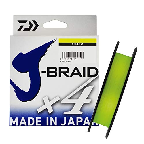 Daiwa X4-Braid Trecciato X4 Braid Yellow 135 m,Diametro mm 0,10