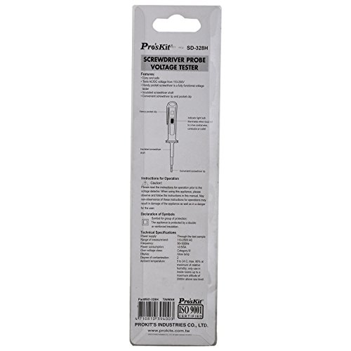Image of Proskit SD-328H Plastic Screwdriver Probe Voltage Tester (Yellow)