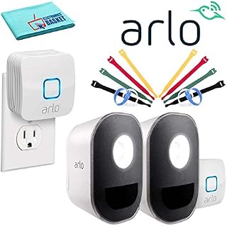 Arlo Lights Indoor/Outdoor Wireless Smart Home Security Lights System (2-Pack) (ALS1102) Basic Bundle