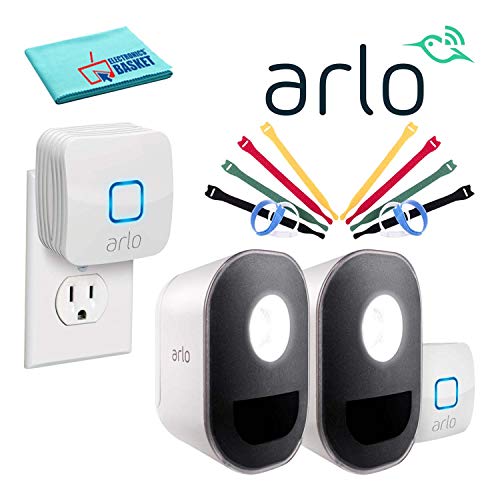 Arlo Lights Indoor/Outdoor Wireless Smart Home Security Lights System (2-Pack) (ALS1102) Basic Bundle