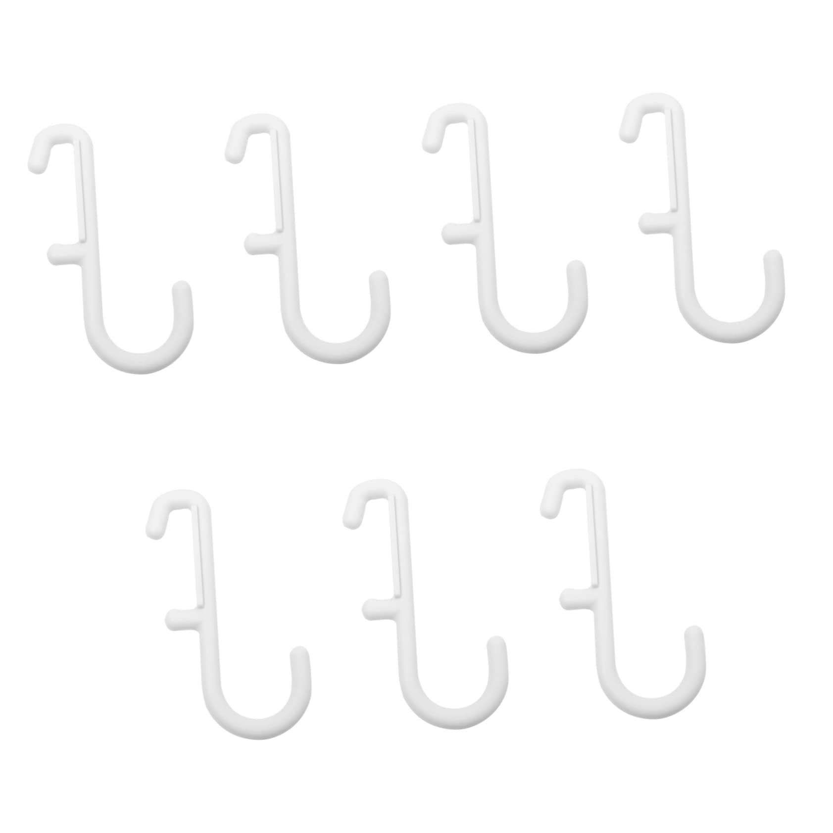 CIYODO 7pcs Peg Board Hook Garage Hooks Garage Wall Hooks White Hooks for Hanging DIY Peg Hooks Heavy Duty Clothes Hanger Rack Display Shelf Hook Pegboard Hangers Plastic Pegboard Pegs