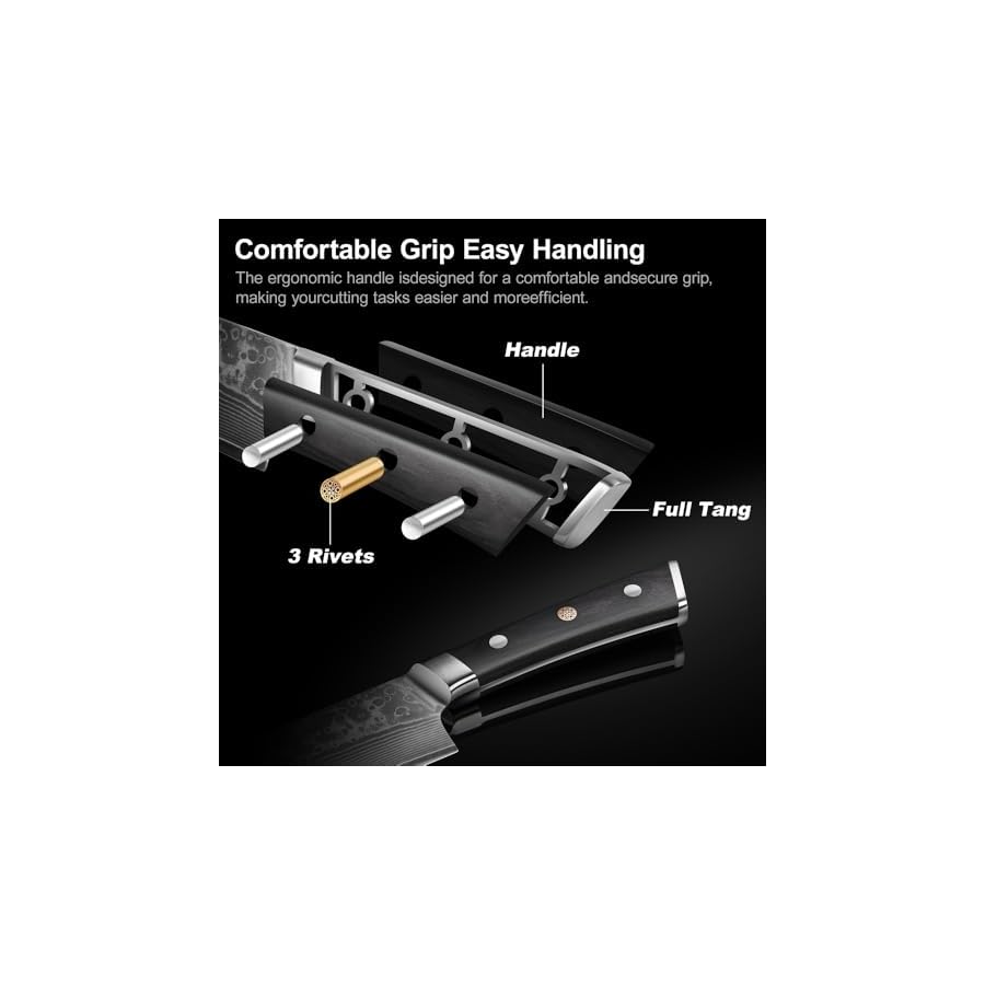 KINGOD-Japanese-Damascus-Chef-Knife-Set-VG-10-Steel-66-Layers-Precision-Kitchen-Knives-Rust-Corrosion-Resistant-Ergonomic-Rosewood-Handles-3-Piece-Set-Ideal-for-Home-Pro-Chefs KINGOD Japanese Damascus Chef Knife Set 3 Piece - VG10 Steel, 67 Layers, Precision Kitchen Knives, Rust & Corrosion Resistant, Ergonomic Rosewood Handles, Ideal for Home & Pro Chefs