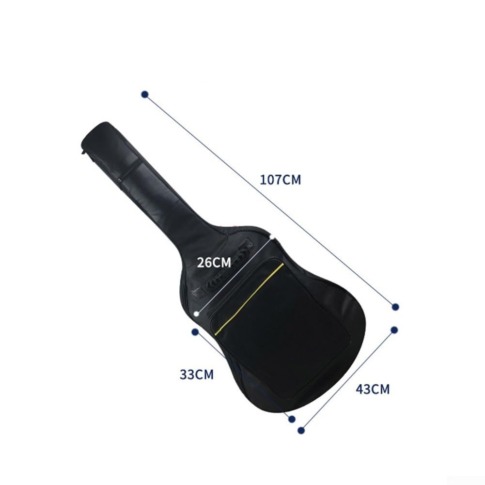 Tasche für E-Gitarre, 101,6 cm - 104,4 cm, Akustikgitarre, Gigbag mit dicker Polsterung, weiche Hülle, für Akustikgitarre, verstellbare Schultergurte, weiche Tasche für Akustikgitarre,