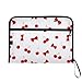 ALAZA Cherry Red Bow Expandable Filing Folder Storage Organiser Box Files, 13 Pockets Zip Filing Folders for Home or Office Documents