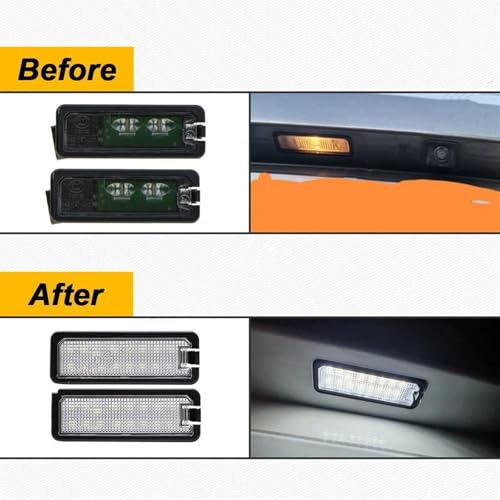Luces matrícula LED Canbus alta potencia para VW Golf GTI Passat EOS Scirocco 5