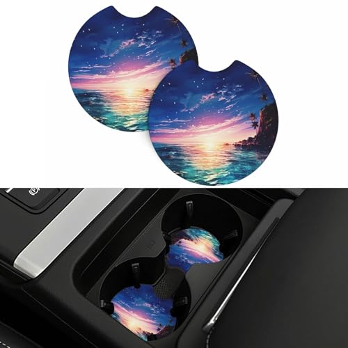 Portavasos universal para carro con 2 piezas de caucho negro miniatura 5