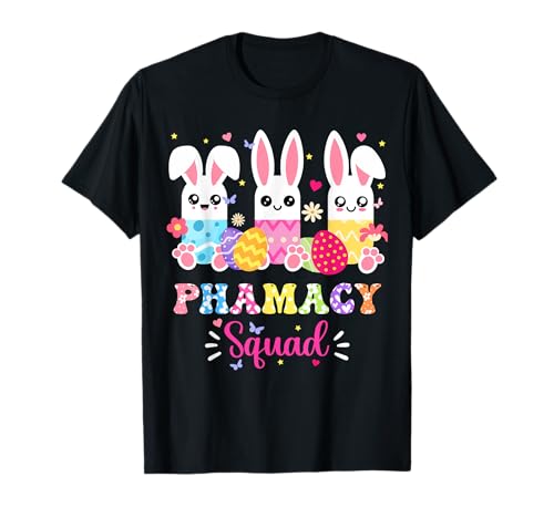Pharmacy Technician Bunny Easter Pharmacy Tech Squad Family T-Shirt
