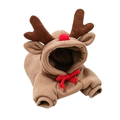 Maruomiki Warm Dog Winter Clothes Cute Fruit Dog Coat Hoodie (Coffee,S)