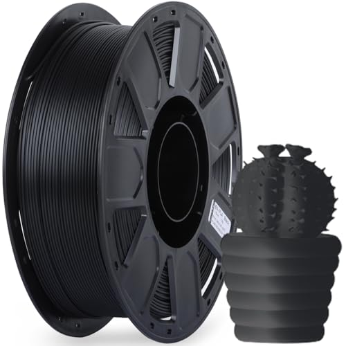 Creality Ender PLA フィラメント 1.75mm ±0.03mm 1KG 3Dプリンター フィラメント PLA 分解性 環境に優しい 高精度 低収縮率 ノズル詰まり防止 ほとんどの FDM 3Dプリンター用フィラメント Ender シリーズ、CR シリーズ、完成機シリーズ Ender-3 S1、CR-10 Smart Pro、Sermoon V1 Pro ブラック