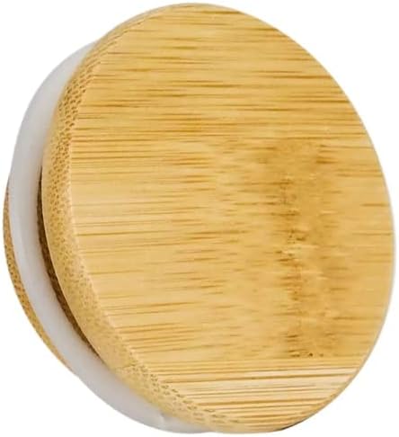 2OZ Wood LID Suction Glass Jars - 3.5 Grams - 200 Count