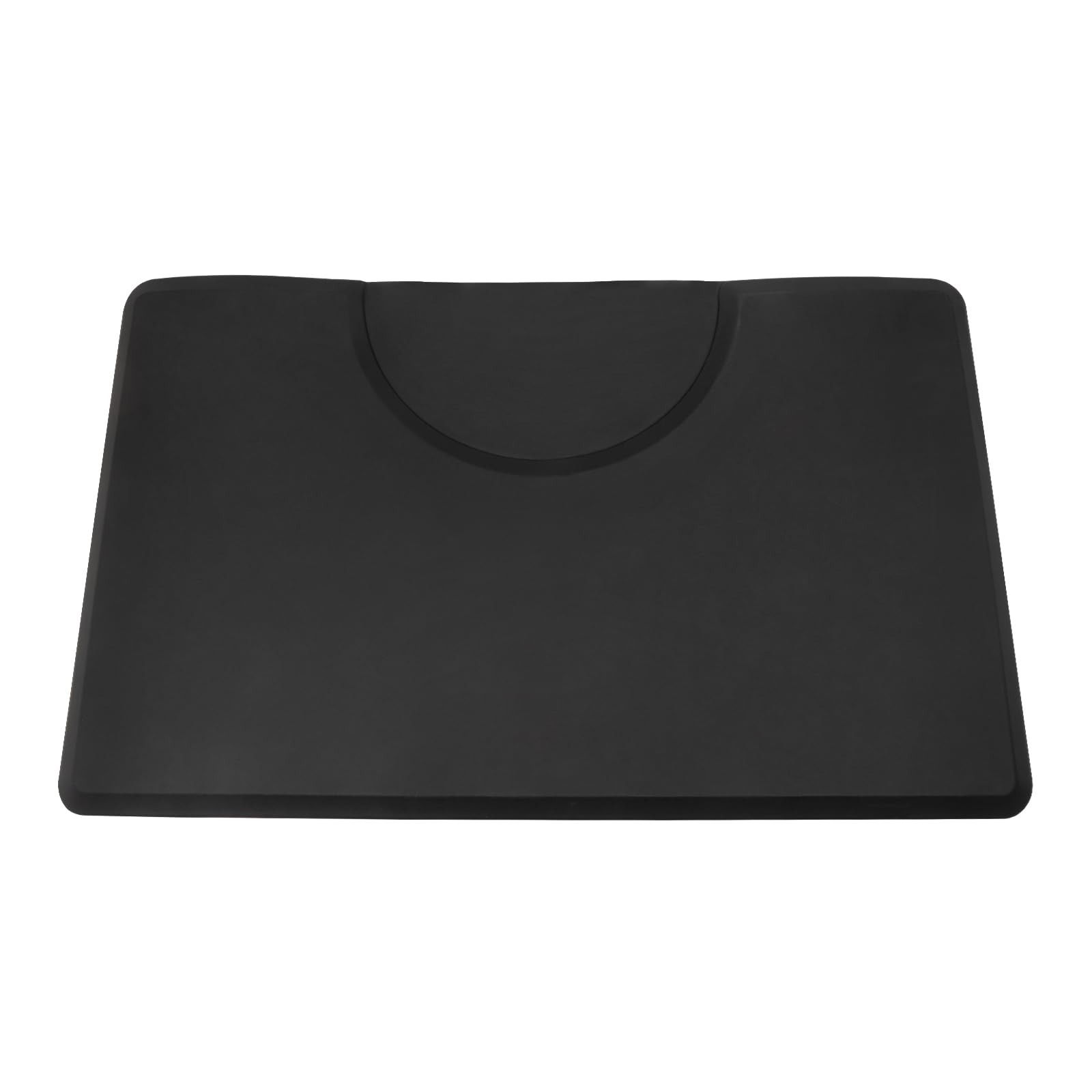 Alfombrilla de suelo antifatiga, alfombrilla de 3 x 5 pies para salón de peluquería, barbería, antideslizante, resistente al agua, talón resistente, cuadrado, negro