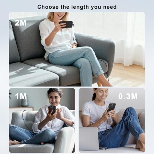 Image of Meliya USB-A to USB-C 90 Degree Angled Cable, Type-C Fast Charging Nylon Braided 3A Cord for iPhone 17 /16 /15 Pro Max Plus Air, Samsung Galaxy, Huawei, Xiaomi, Redmi, Google Pixel, OPPO-2M