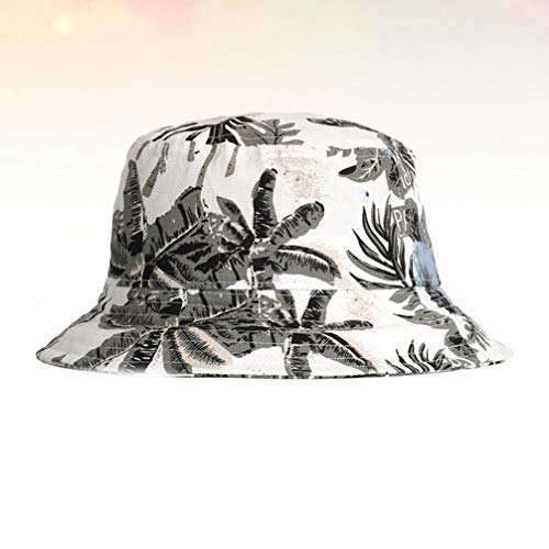 Chapéu de pescador com estampa de palmeira de coco e proteção UV PretyzOOM Chapéu de pescador respir