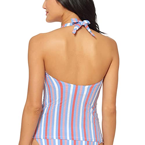Jessica Simpson Women's Standard Mix & Match Stripe Swimsuit Separates (Top & Bottom), Eyeshadow Multi, S #TOP1