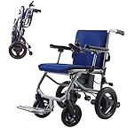 ALTON ELECTRONICS Mobility - KANO World's Lightest (only 30lbs) Foldable Electric Wheelchair Travel Size User Friendly - Blue
