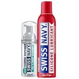 SWISS NAVY Toy & Body Foaming Cleaner 1.6oz and Premium Silicone-Based Personal Lubricant 6oz