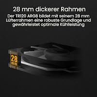 ASUS TUF Gaming TR120 ARGB Reverse Blade Black Gehäuselüfter Single Pack – Ansicht 2