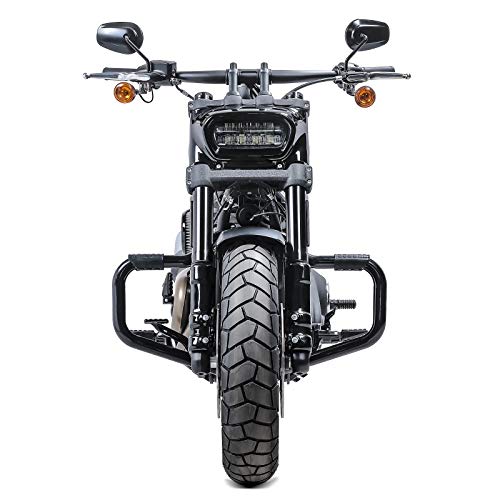 Pare Cylindre Mustache II pour Harley Softail Fat Bob 114 18-20 Noir