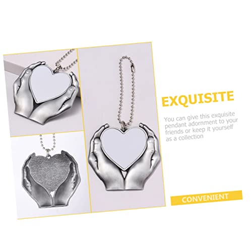 Pendentif décoratif en métal silver pour embellir le rétroviseur - 4