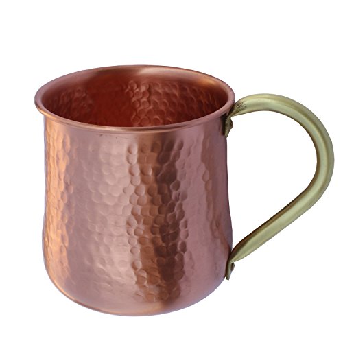 De Kulture Handmade Pure Copper Mug Moscow Mule Large 16 oz