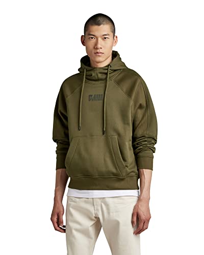 G-Star Raw Moto Loose Hooded Sweatshirt, Suéter Para Hombre, Verde Shadow Olive D22732-C988-B230 , Xs G-Star Raw Moto Loose Hooded Sweatshirt, Suéter Para Hombre, Verde Shadow Olive D22732-C988-B230 , Xs