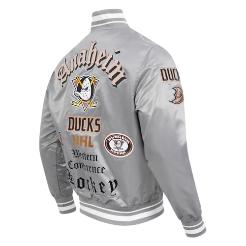 Image of Pro Standard Mens NHL Old English Satin Jacket