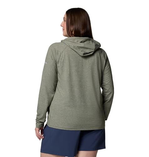 Columbia Women's PFG Uncharted Hoodie, Cypress Heather, XX-Large - image 7
