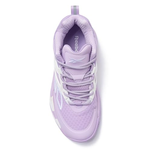 Reebok Zone Breaker High Top Sneakers Court Sport Basketball Shoes for Women, Orchid Bloom/Bright White, 7.5 Medium - image 4