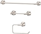 Pfister BTB-WLL3K Willa Bathroom Accessories Set with Towel Bar, Toilet Paper Holder, and Towel Ring, Brushed Nickel