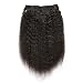 KeLang Hair Kinky Straight Clip In Human Hair Extensions Clip Ins Human Hair 9A Italian Coarse Yaki Brazilian Virgin Hair Clip In Extension 7pcs/lot,120gram/set 12inch
