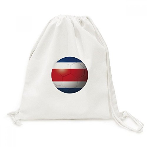 Toile Drawstring Backpack Costa Rica : sac à dos cordon aux couleurs du drapeau national