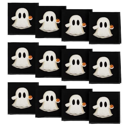Servilletas de Tela Horaldaily Halloween 18 x 18 Pulgadas Set 12 miniatura 1