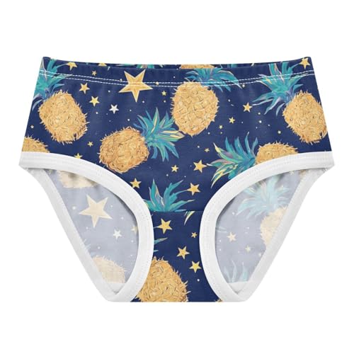 Wusikd Pineapples Girls' Underwear Cotton Stars Girls Briefs Soft Toddler Underwear 2T