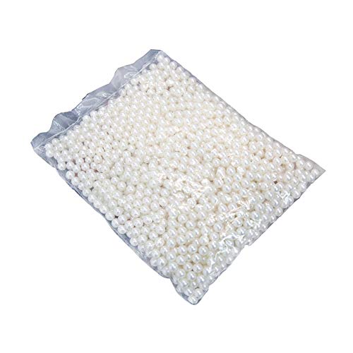 XINHOME Makeup Beads for Brushes, Art Faux Pearls,1200-Piece Round Pearl Beads to Hold