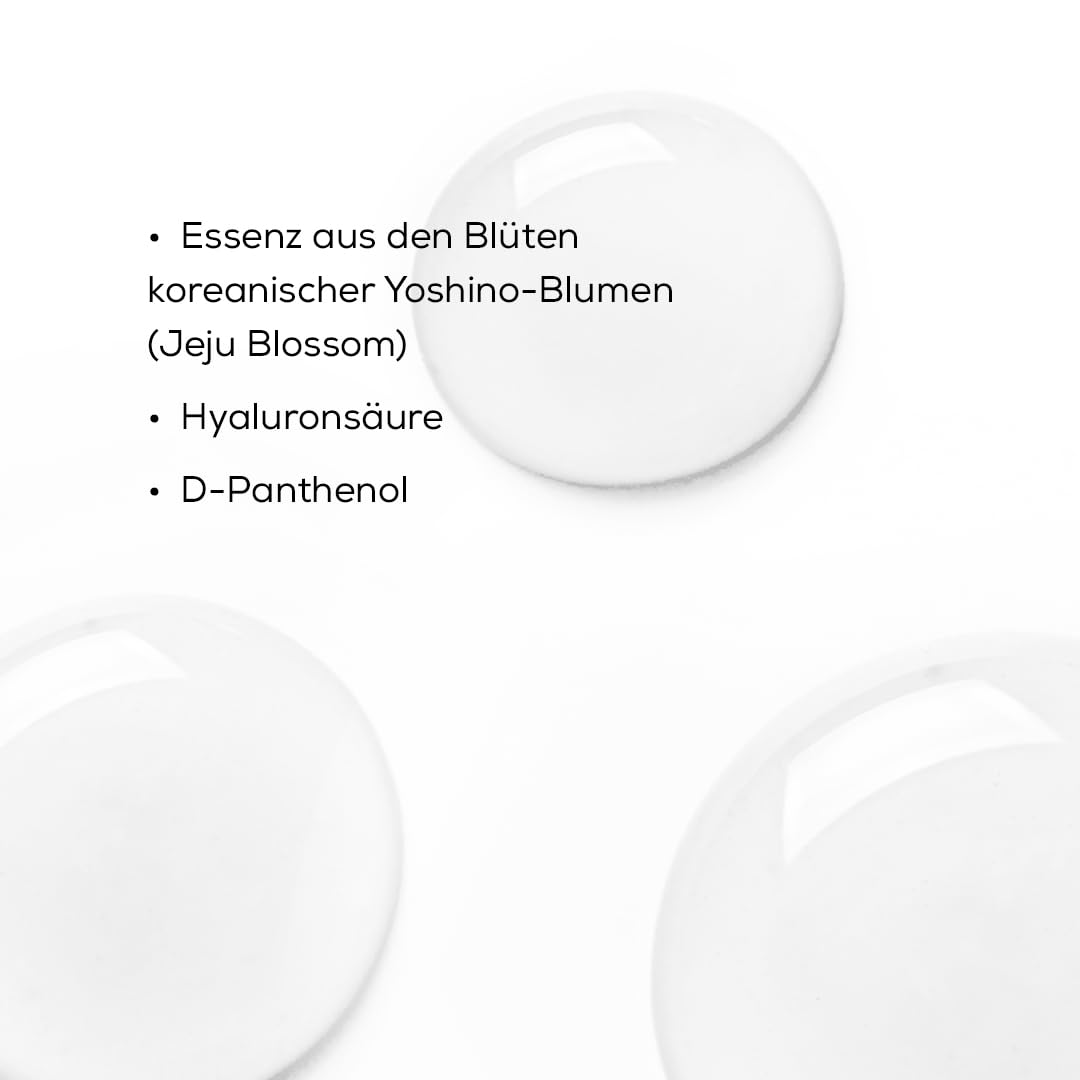 YONELLE Gesichtswasser mit Hyaluronsäure D-Panthenol Jeju-Blütenessenz - YOSHINO PURE & CARE - Toner Gesicht für Trockene, empfindliche und Couperose-Haut – 400 ml – Beruhigende