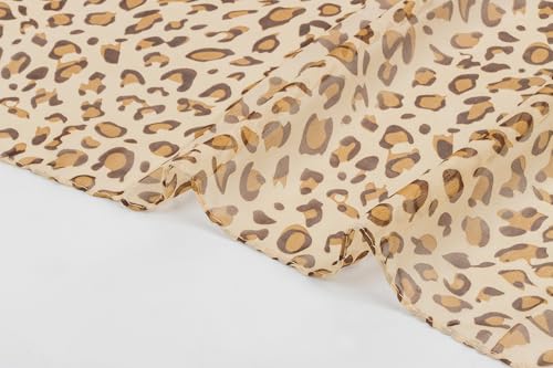 Summer-Cheetah-Scarf for Women-Lightweight Square Elegant Wrap Neck Leopard-Fashion Feeling Head Scarfs 26× 26 Inches2